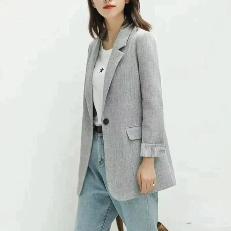 Notched Lapel Women's Blazer
