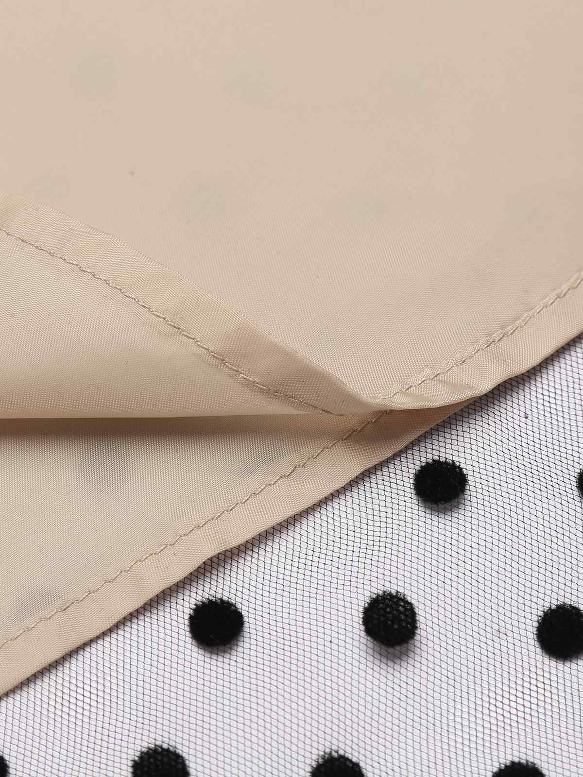 Black Polka Dot 1950s Flared Dress - Vintage Swing Dress