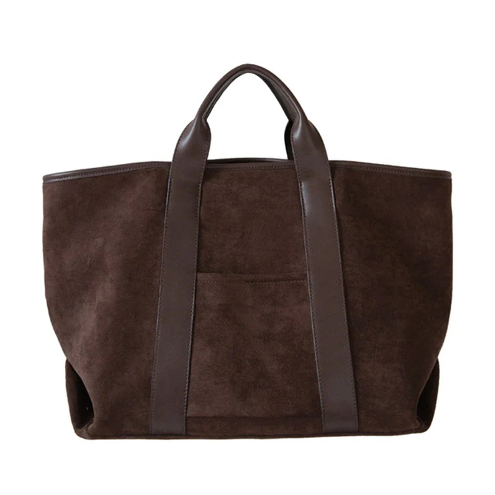 Isabella - Oversized Suede Tote Bag