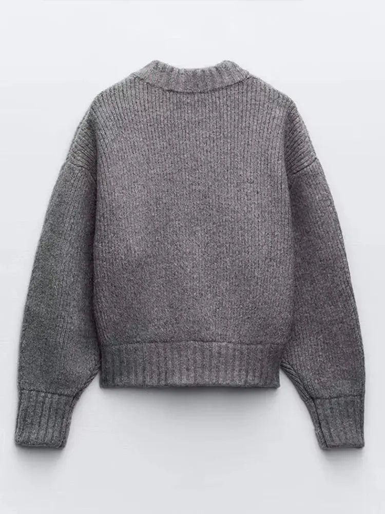 Long Sleeve Zipper Cardigan