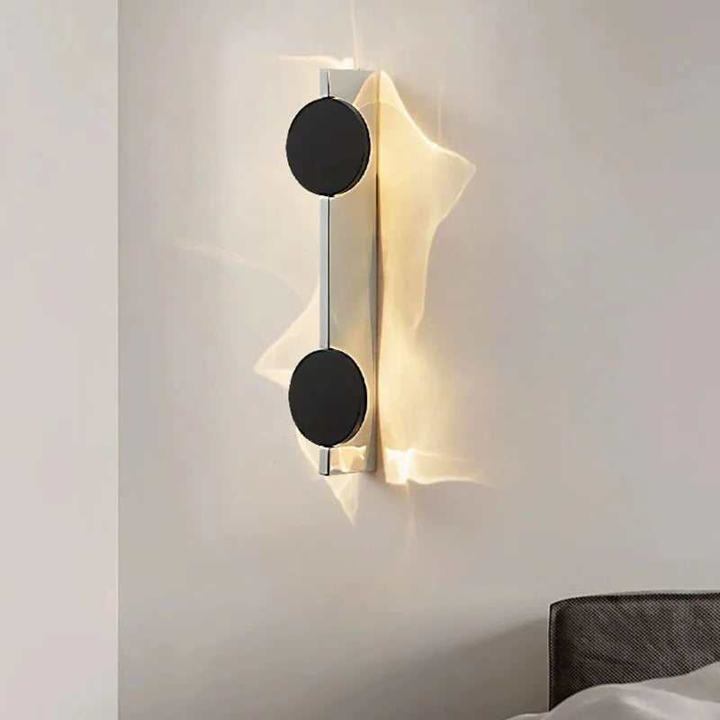 Modern LED Wall Light - Rotatable Corrugated Stainless Steel Sconce