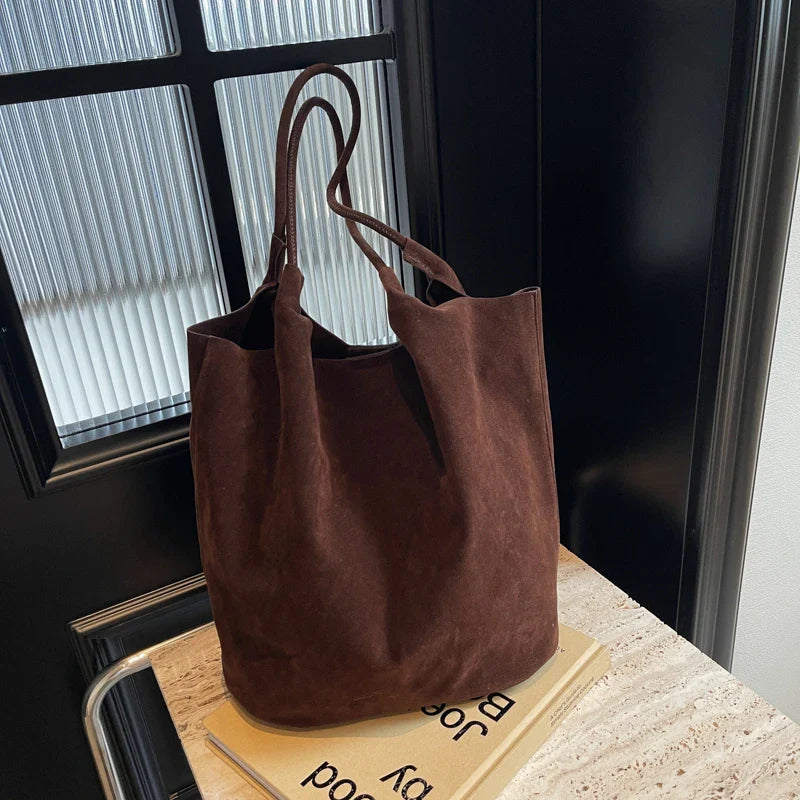 Sophia - Premium Suede Tote Bag