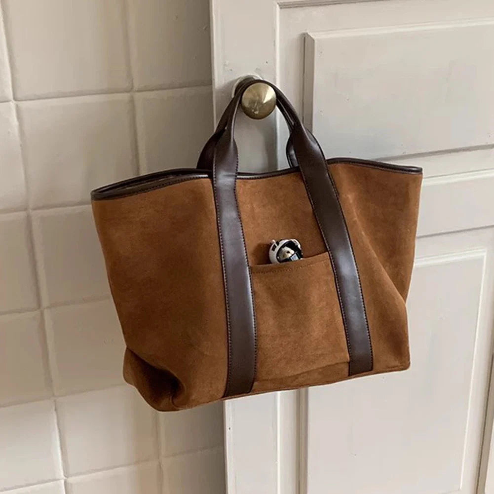 Isabella - Oversized Suede Tote Bag