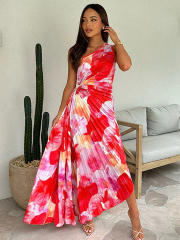 One-Shoulder Floral Dress – Chic Style for Special Occasions