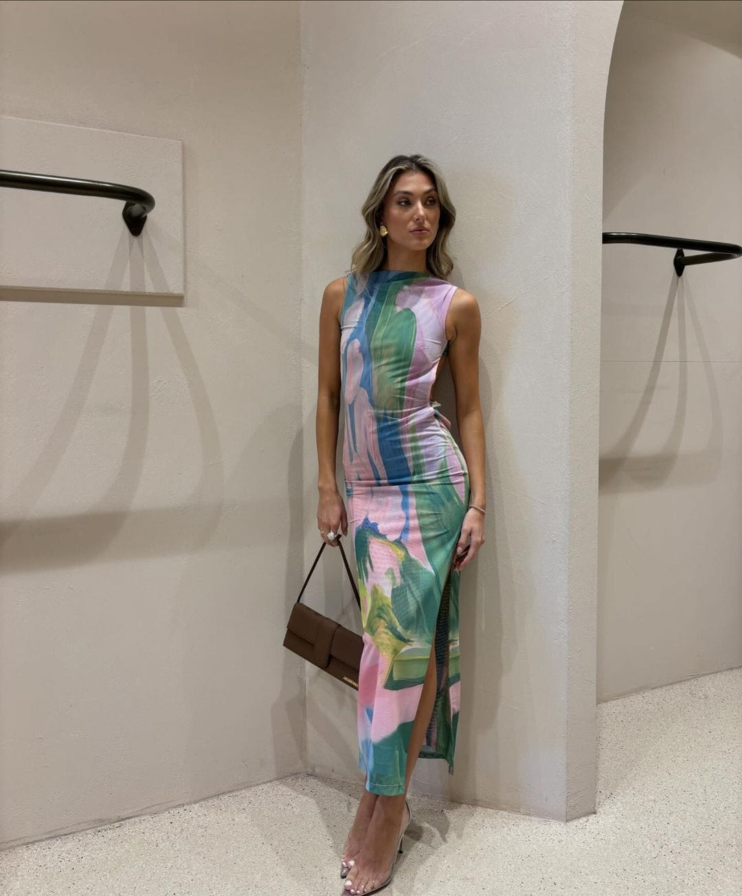 Maxi Dress with Alluring Back Cut-Out