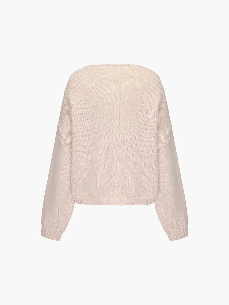 Soft Knit Cardigan with Bow