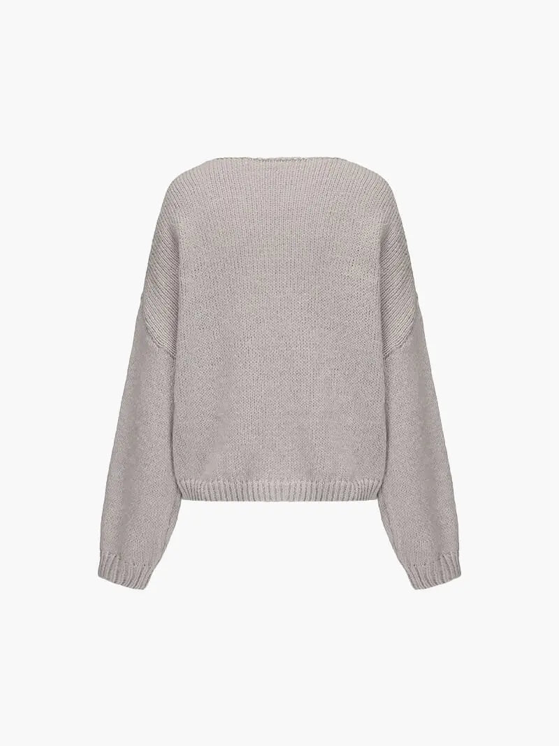 Soft Knit Cardigan with Bow