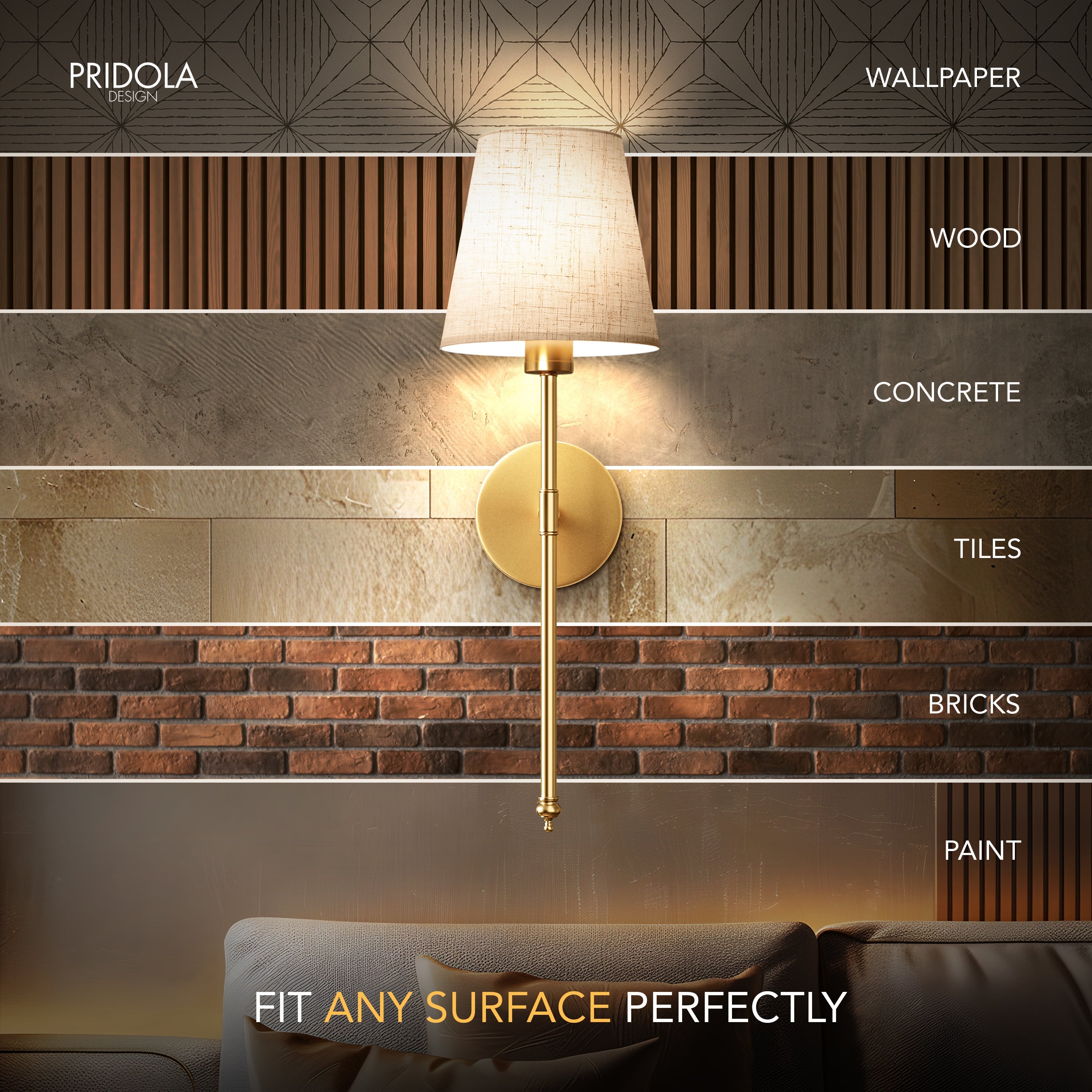Rechargeable LED Wall Lights – Set of 2