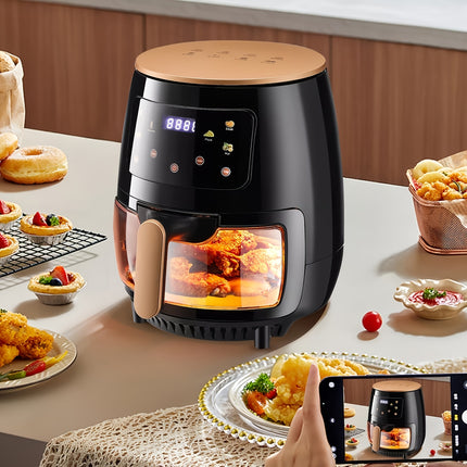 Touch screen with six preset cooking functions
