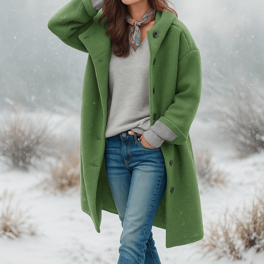 Stylish Wool Coat - Timeless Warmth