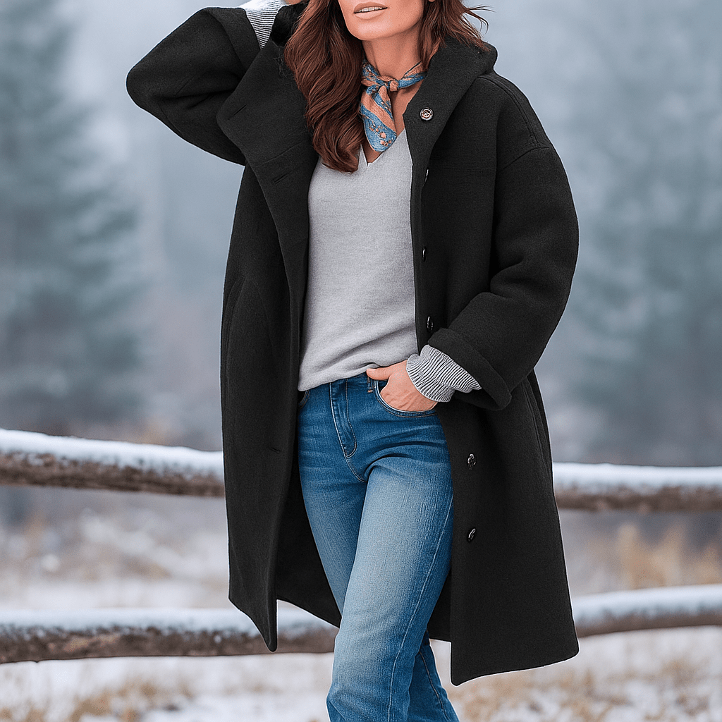 Stylish Wool Coat - Timeless Warmth