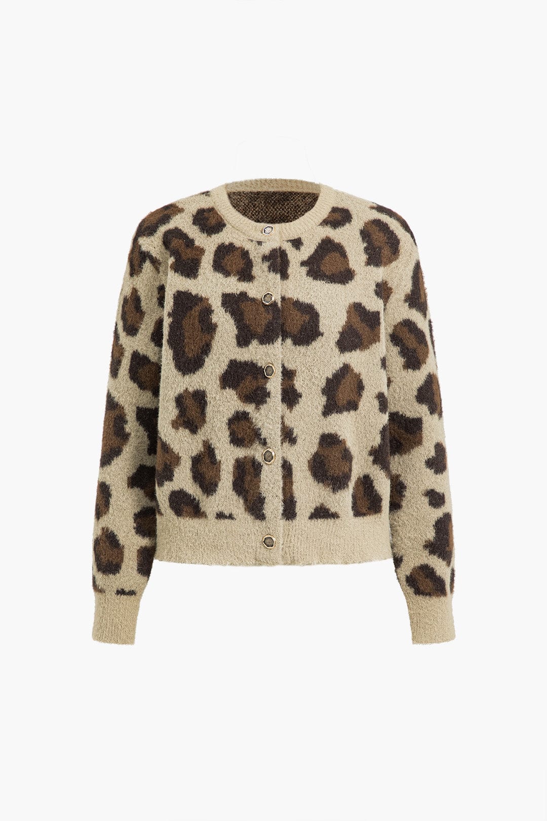 Soft Knit Leopard Print Cardigan – Trendy & Comfortable