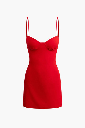 Figure-Hugging Spaghetti Strap Dress – Classic Chic & Feminine