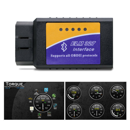 Bluetooth OBD2 Scanner V1.5 in use with vehicle

