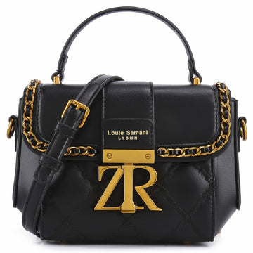 Mini Quilted Crossbody Bag with Metal Accents