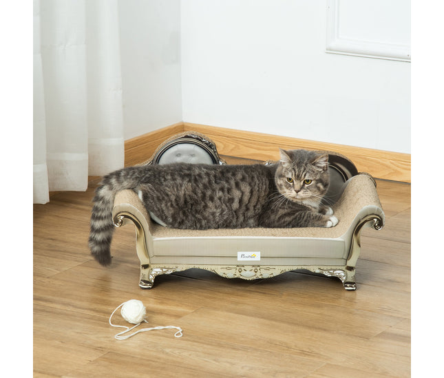 Overhead view of cat lounging platform
