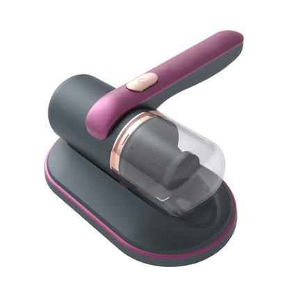 Cordless dust mite vacuum with ergonomic design

