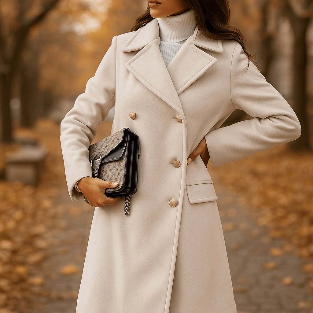 Victoria long sleeve blazer back view - women's formal jacket
