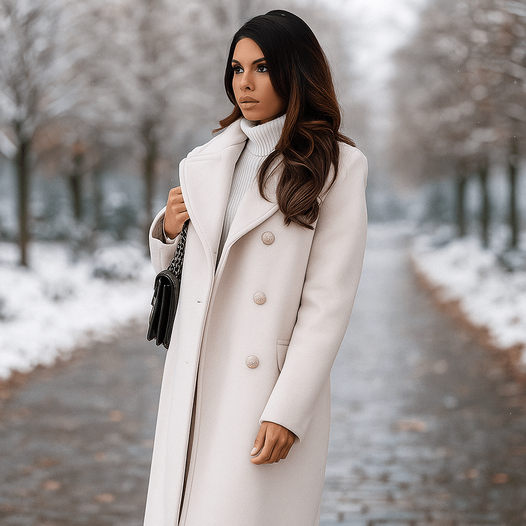 Victoria blazer lifestyle shot - women's professional jacket in use
