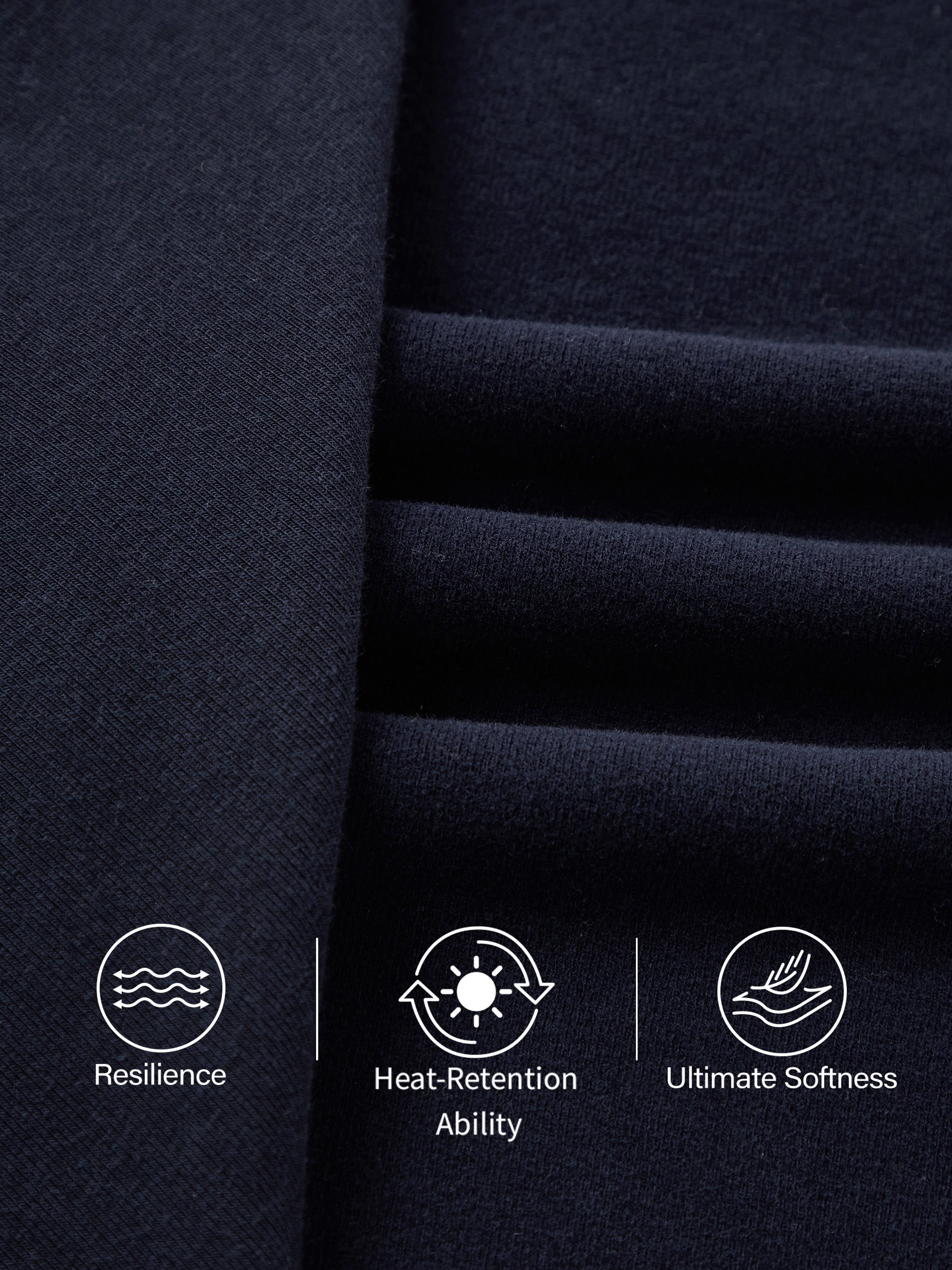 ProWarm Navy Long Sleeve Midi Dress