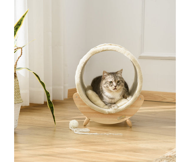 Stylish wooden cat furniture for indoor use

