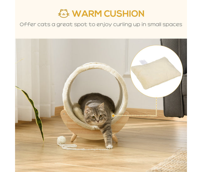 Elevated cat bed for airflow and comfort

