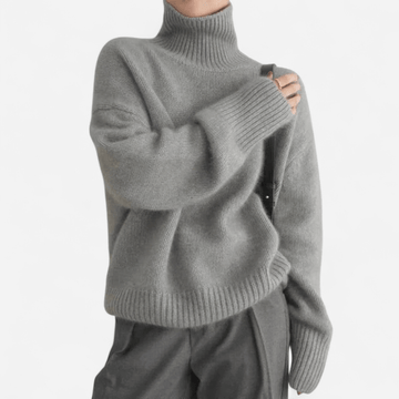 Elise cashmere turtleneck sweater – elegant women’s knitwear 