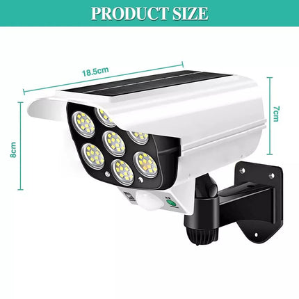 Eco-friendly solar outdoor wall light for home perimeter security
