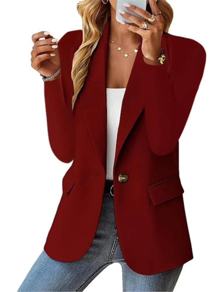 Long Sleeve Casual Blazer for Women