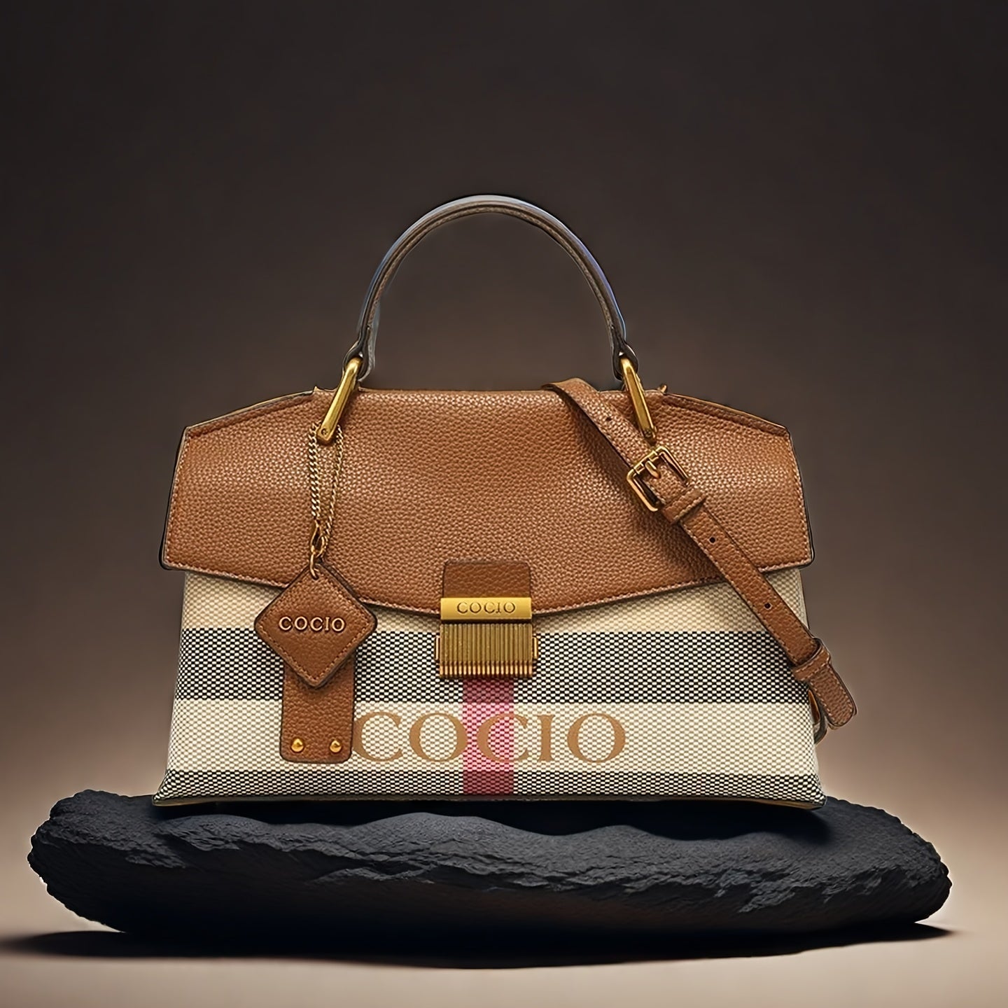 Elegant & Trendy Women's Handbag - Versatile Tote with Lock Clasp, Perfect for Shopping & Travel