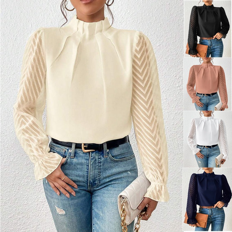 Anna Turtleneck styled with jeans and accessories for casual chic look