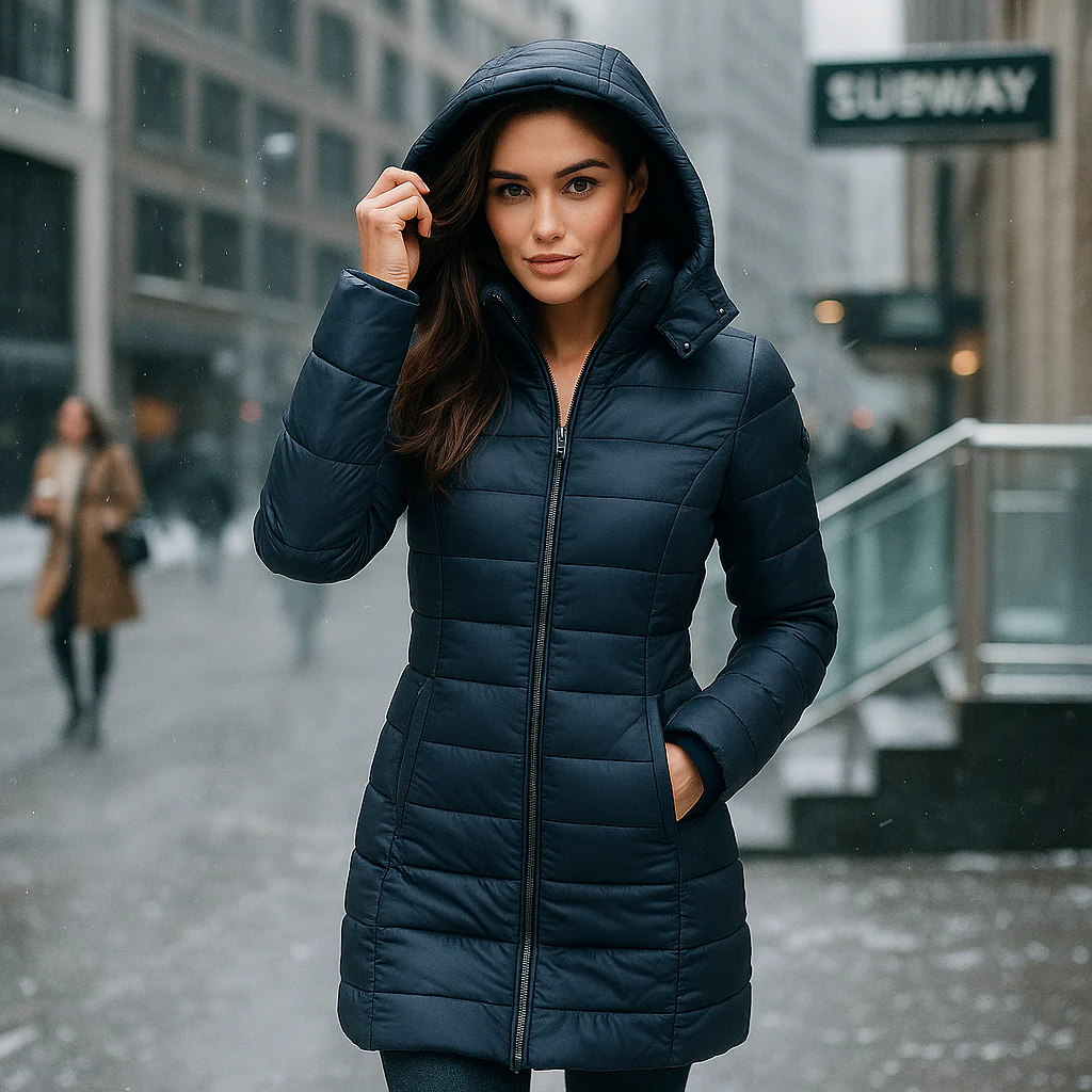 Long Jacket with Soft Lining and Hood - Trendy Comfort