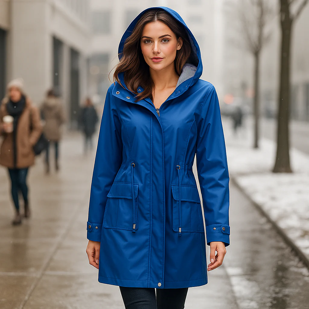 Waterproof Over-the-Knee Trench Coat