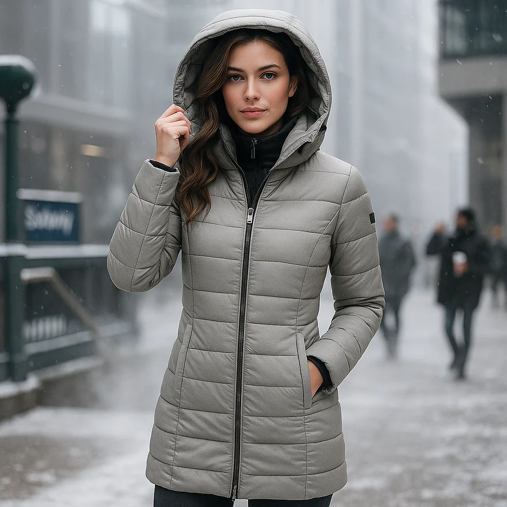 Long Jacket with Soft Lining and Hood - Trendy Comfort