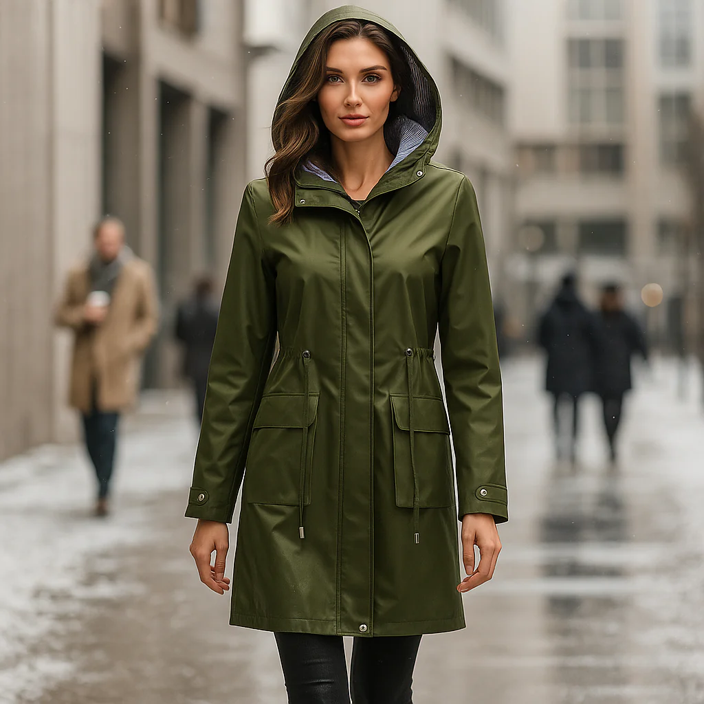 Waterproof Over-the-Knee Trench Coat