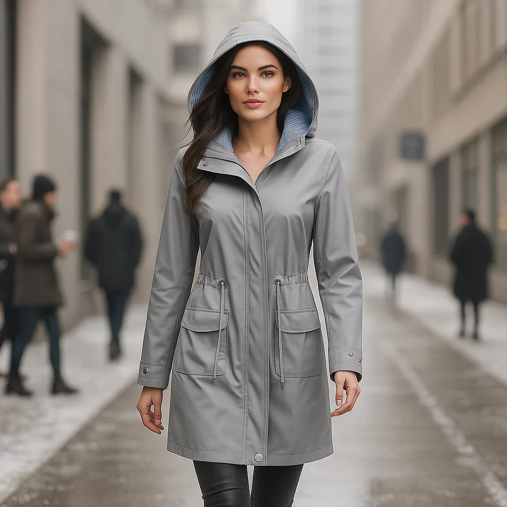Waterproof Over-the-Knee Trench Coat