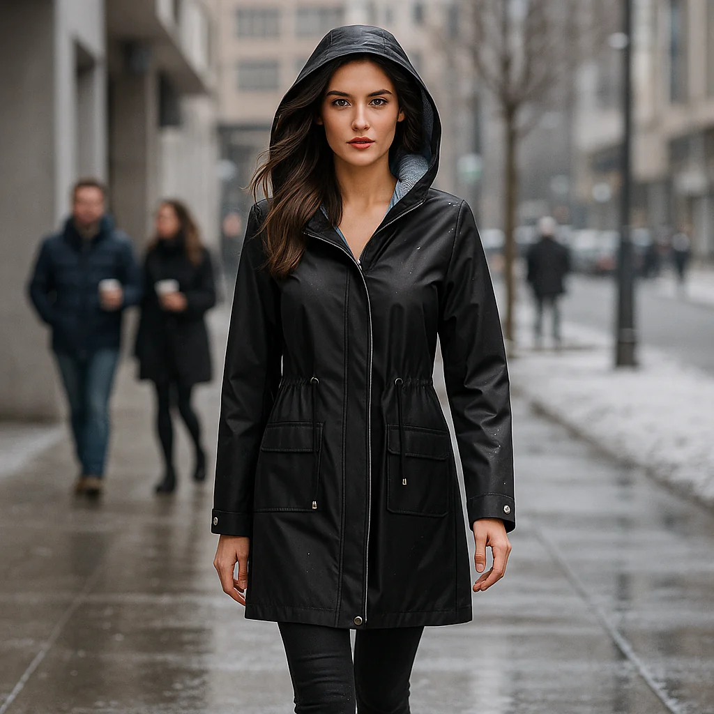 Waterproof Over-the-Knee Trench Coat