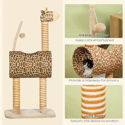 Hanging ball toy for cat playtime

