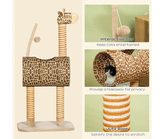 Hanging ball toy for cat playtime

