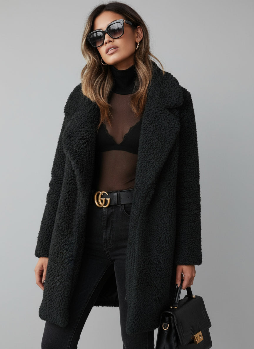 Zoomed-in view showing soft plush fabric texture