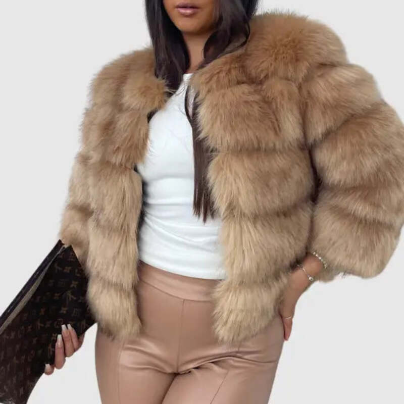 Luxurious Faux Fur Coat