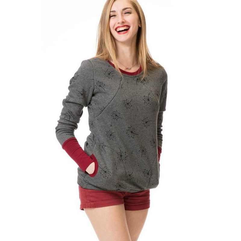 Women’s Maternity Nursing Hoodie – Long Sleeve Breastfeeding Sweatshirt