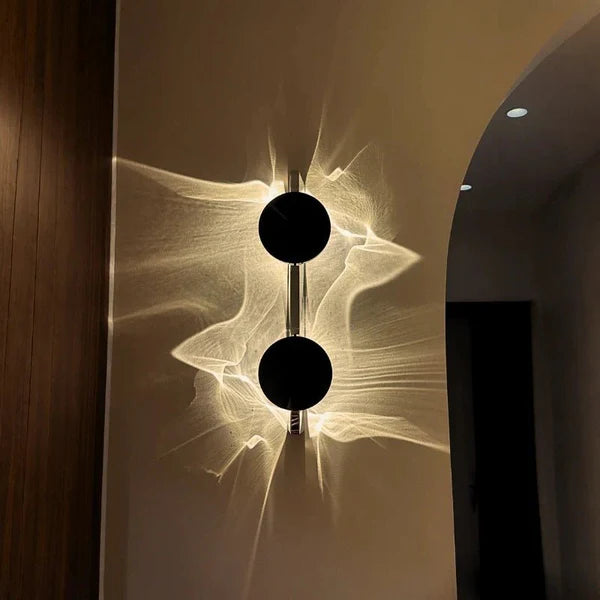 Modern LED Wall Light - Rotatable Corrugated Stainless Steel Sconce