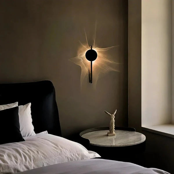 Modern LED Wall Light - Rotatable Corrugated Stainless Steel Sconce