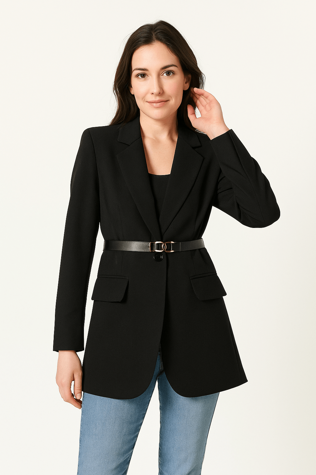 Tailored Women's Blazer with Belt