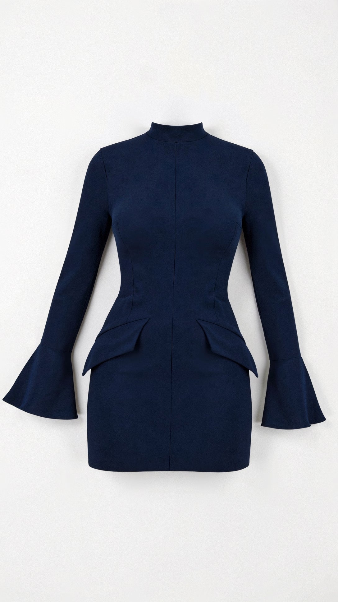 Black Long Sleeve Shift Dress