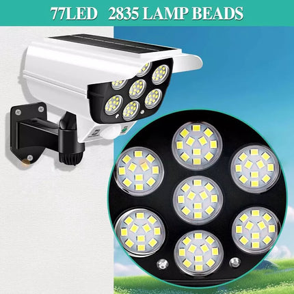High-lumen solar-powered motion sensor light for outdoor home use
