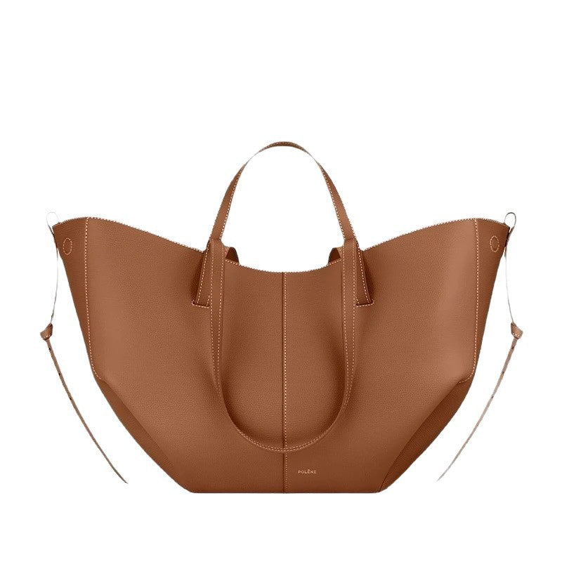Oversized Structured Leather Tote
