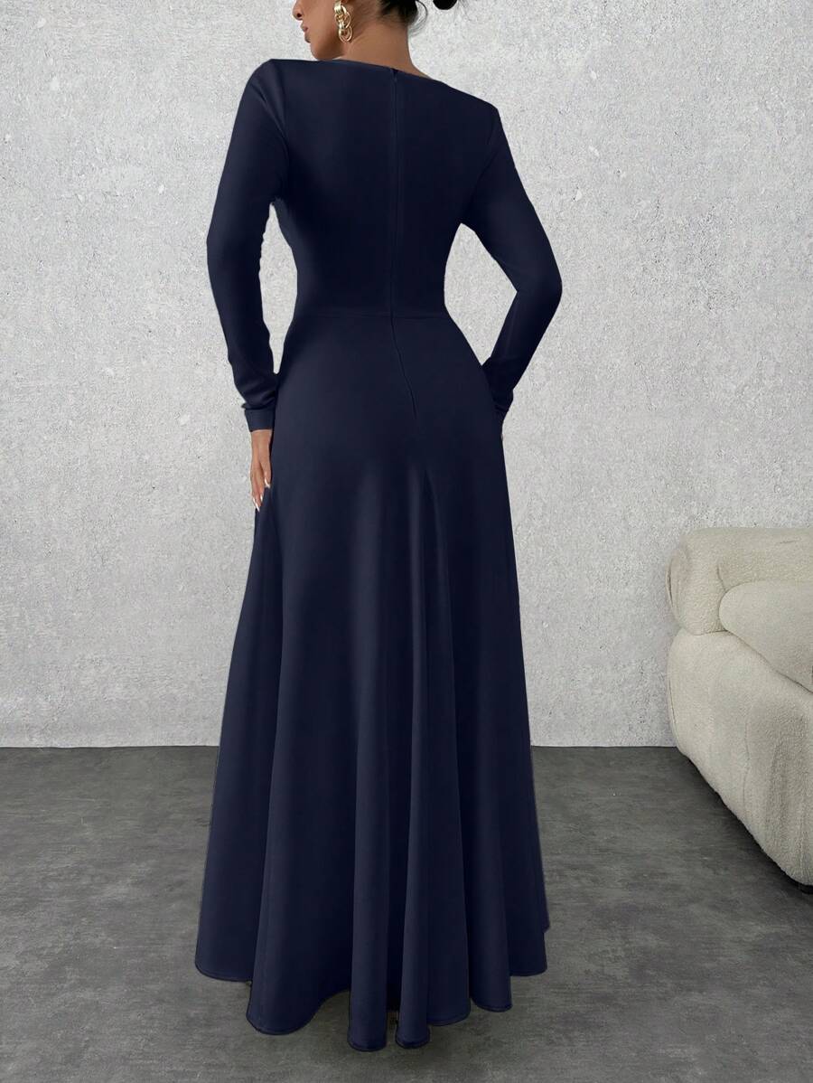 Women’s Pastel Blue Dress with Sleeve Detail