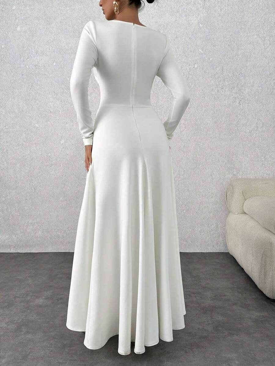 Women’s Pastel Blue Dress with Sleeve Detail